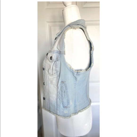Jessica Simpson size Medium DEE Jean vest - Picture 4 of 6